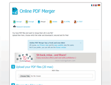 Tablet Screenshot of pdfmerger.org